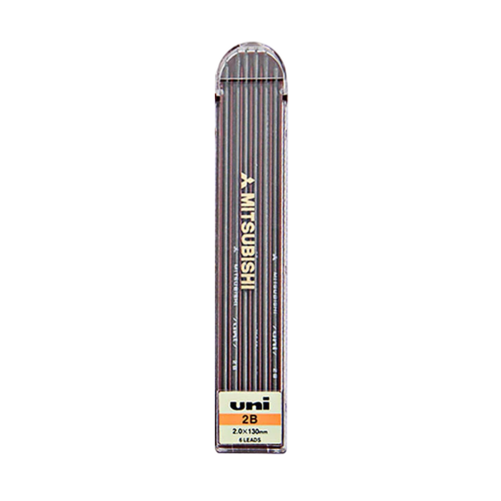 Pencil Leads Uni Mitsubishi 2 mm Lead Refill - Pack of 6 - HB / B / 2B / RED 2B UNI ULN2B