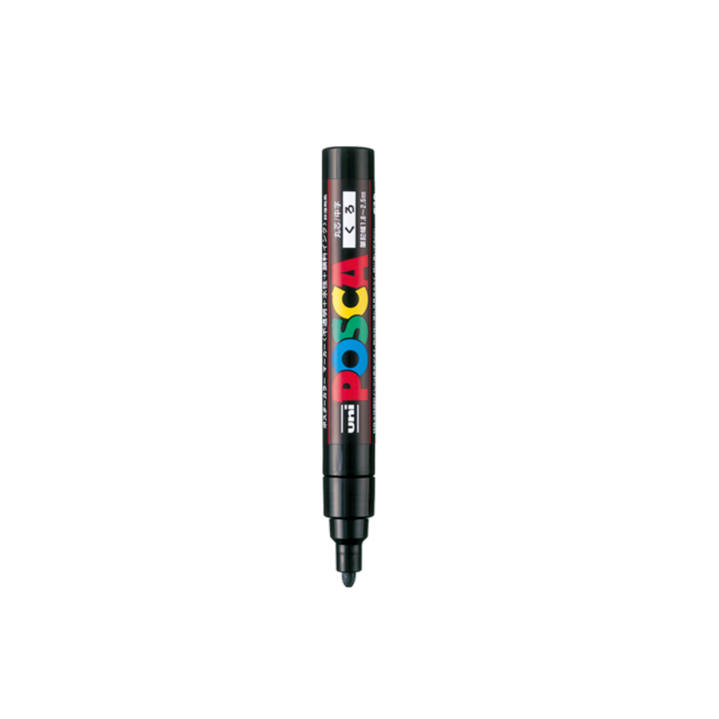 Paint Markers Uni Posca PC-5M Paint Markers - Medium Tip - 2.5 mm Black UNI PC5M.24