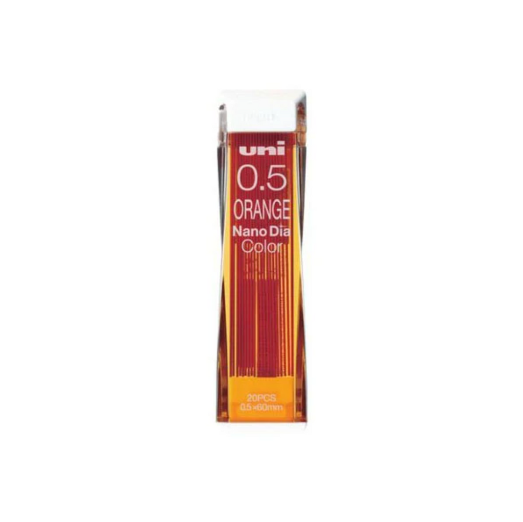 Pencil Leads Uni Nano Dia Color Lead - 0.5 mm Orange UNI U05202NDC.4
