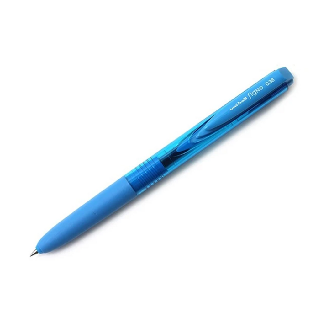 Gel Pens Uni-ball Signo RT1 UMN-155 Gel Pen - 0.38 mm Light Blue UNI UMN15538.8