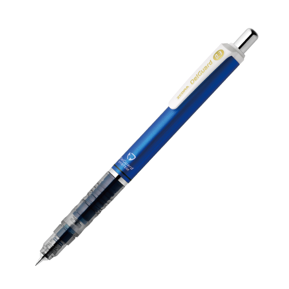 Mechanical Pencils Zebra DelGuard Mechanical Pencil - 0.3 mm Blue ZEBRA P-MAS85-BL