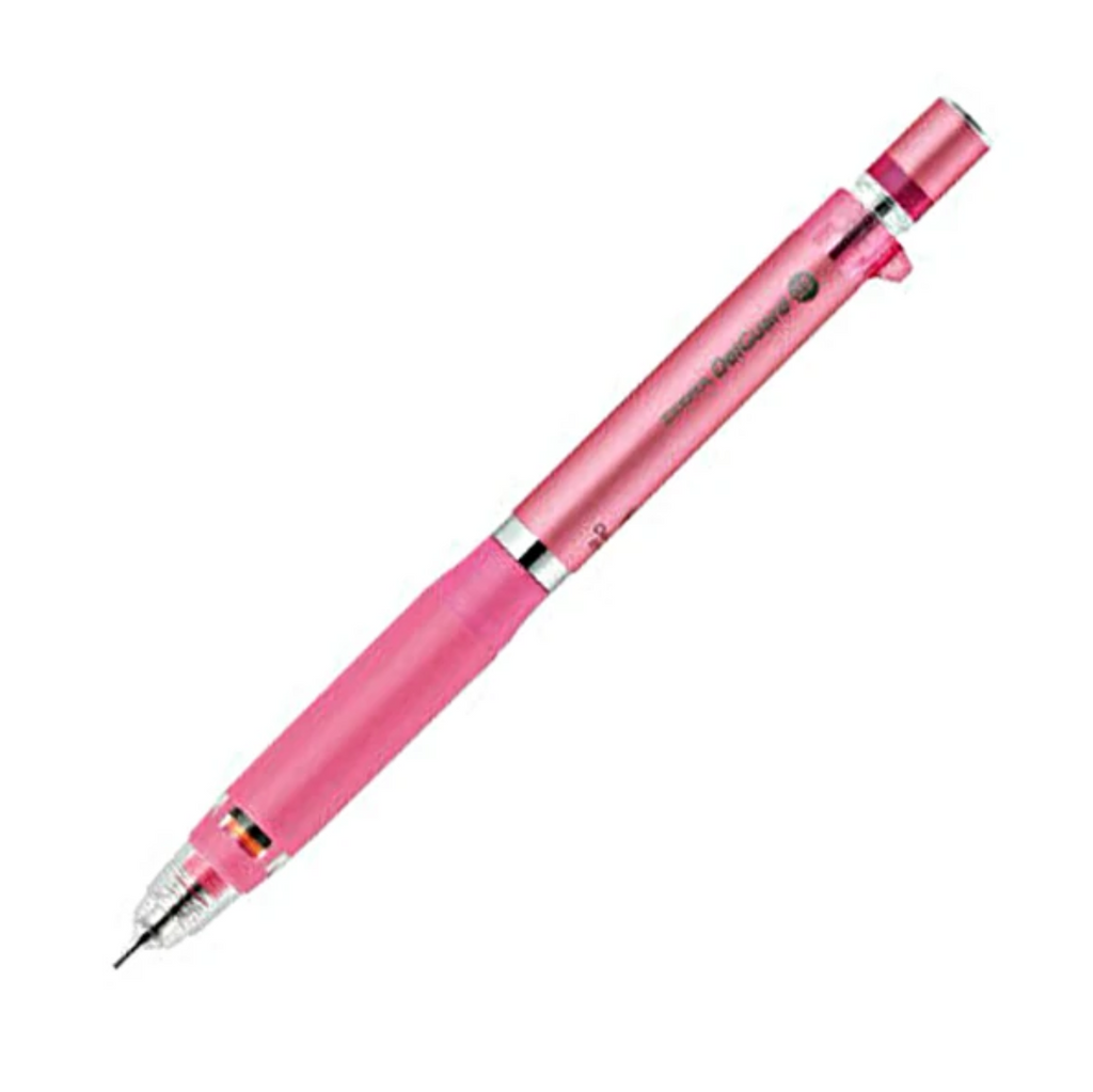 Mechanical Pencils Zebra DelGuard Type-ER Mechanical Pencil - Rubber Grip - 0.5 mm Pink ZEBRA P-MA88-P