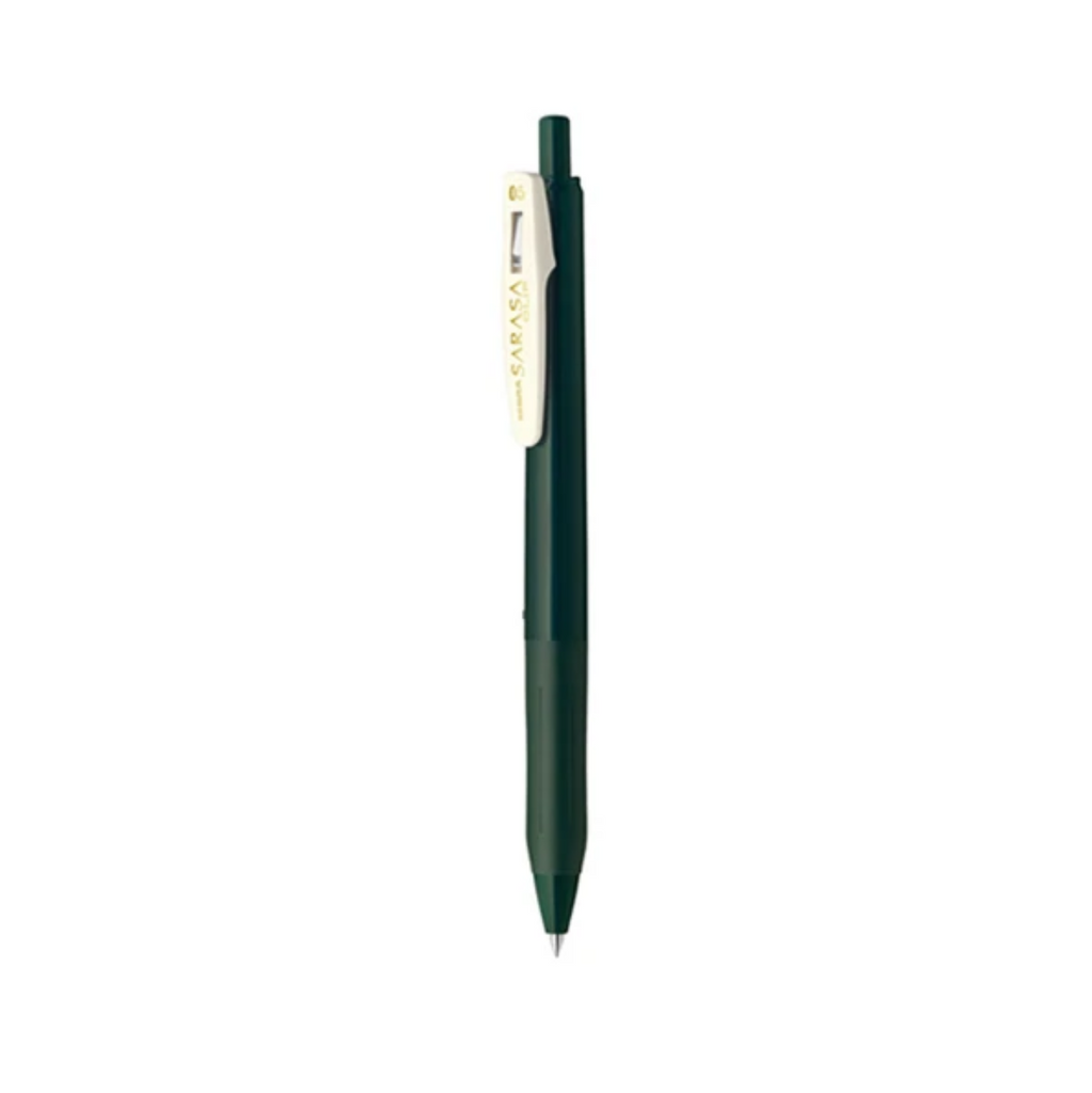 Gel Pens Zebra Sarasa Clip Gel Pen - Vintage Color - 0.5 mm Green Black ZEBRA JJ15-VGB