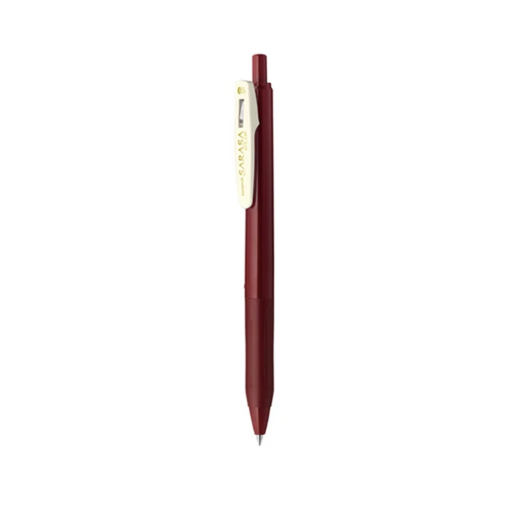 Gel Pens Zebra Sarasa Clip Gel Pen - Vintage Color - 0.5 mm Red Black ZEBRA JJ15-VRB