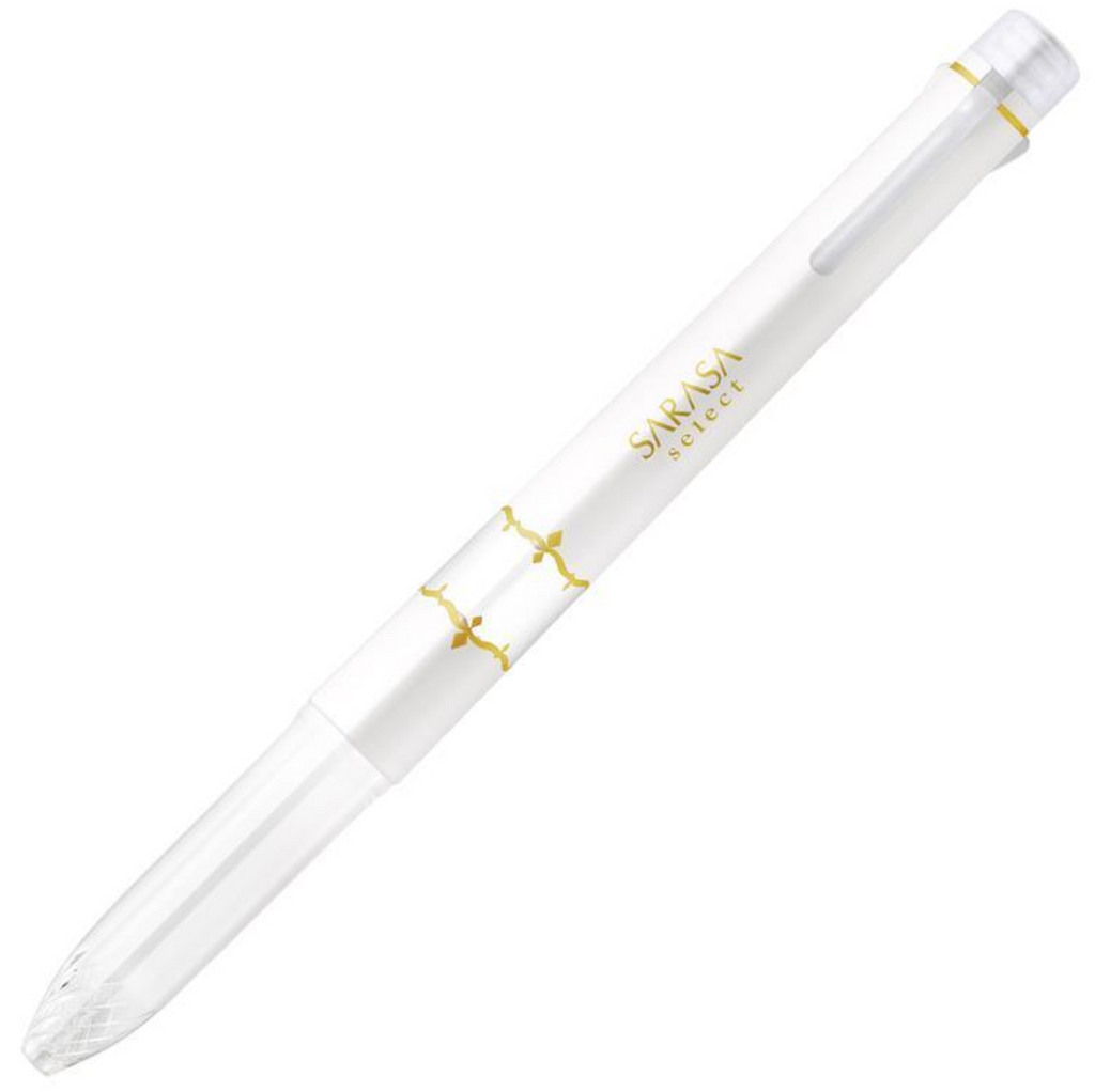 Multi Pens Zebra Sarasa Select 3 Color Functional Gel Pen - Holder only White ZEBRA S3A15-W