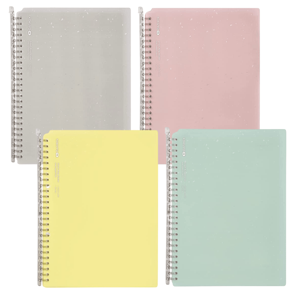 Kokuyo ME Smart Ring Binder Notebook - 60 Sheets capacity - B5 Grayish Fog - KOKUYO KME - SRBSP706L1 - IRO