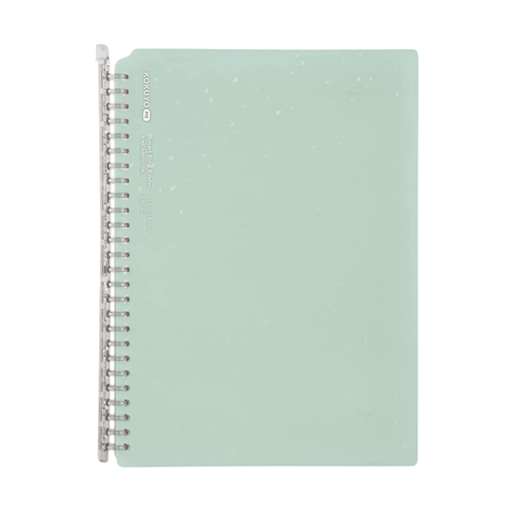 Kokuyo ME Smart Ring Binder Notebook - 60 Sheets capacity - B5 Soft Mint - KOKUYO KME - SRBSP706LG - IRO