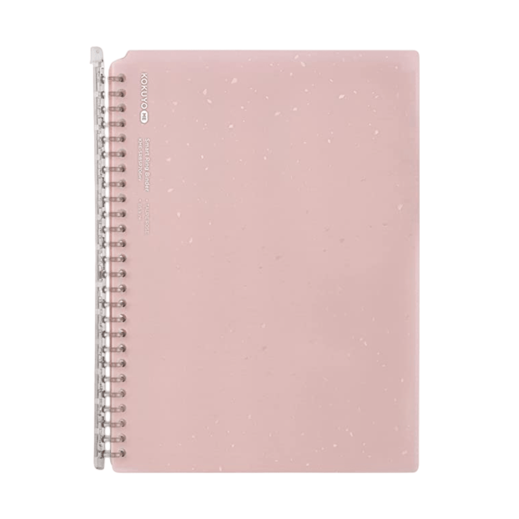 Kokuyo ME Smart Ring Binder Notebook - 60 Sheets capacity - B5 Taupe Rose - KOKUYO KME - SRBSP706MV - IRO