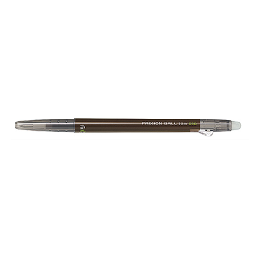 Gel Pens Pilot FriXion Ball Slim Gel Pen - 0.38 mm - 10 Color - Erasable Brown PILOT LFBS-18UF-BN