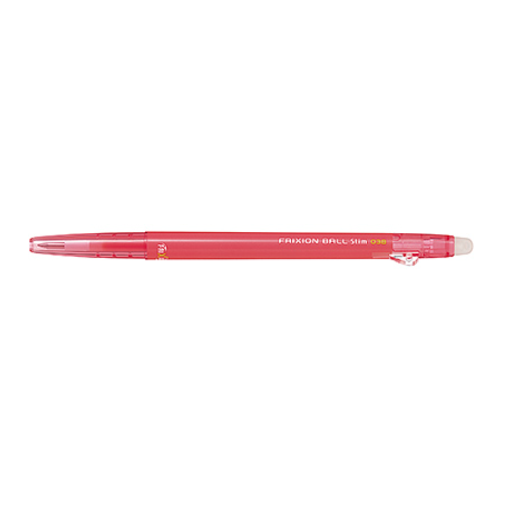 Gel Pens Pilot FriXion Ball Slim Gel Pen - 0.38 mm - 10 New Color - Erasable Coral Pink PILOT LFBS-18UF-CP