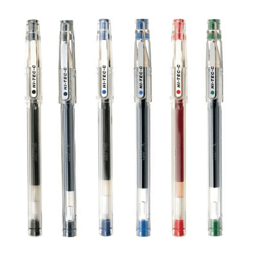 Pilot Hi - Tec - C Gel Pen - 0.4 mm - Ultra Fine - Long Life Design Award Black - PILOT LH - 20C4 - B - IRO