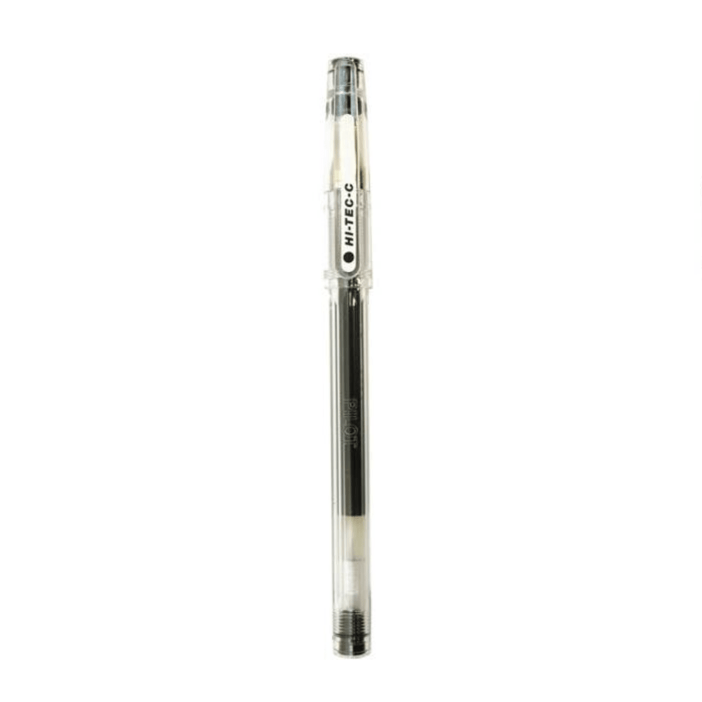Pilot Hi - Tec - C Gel Pen - 0.4 mm - Ultra Fine - Long Life Design Award Black - PILOT LH - 20C4 - B - IRO