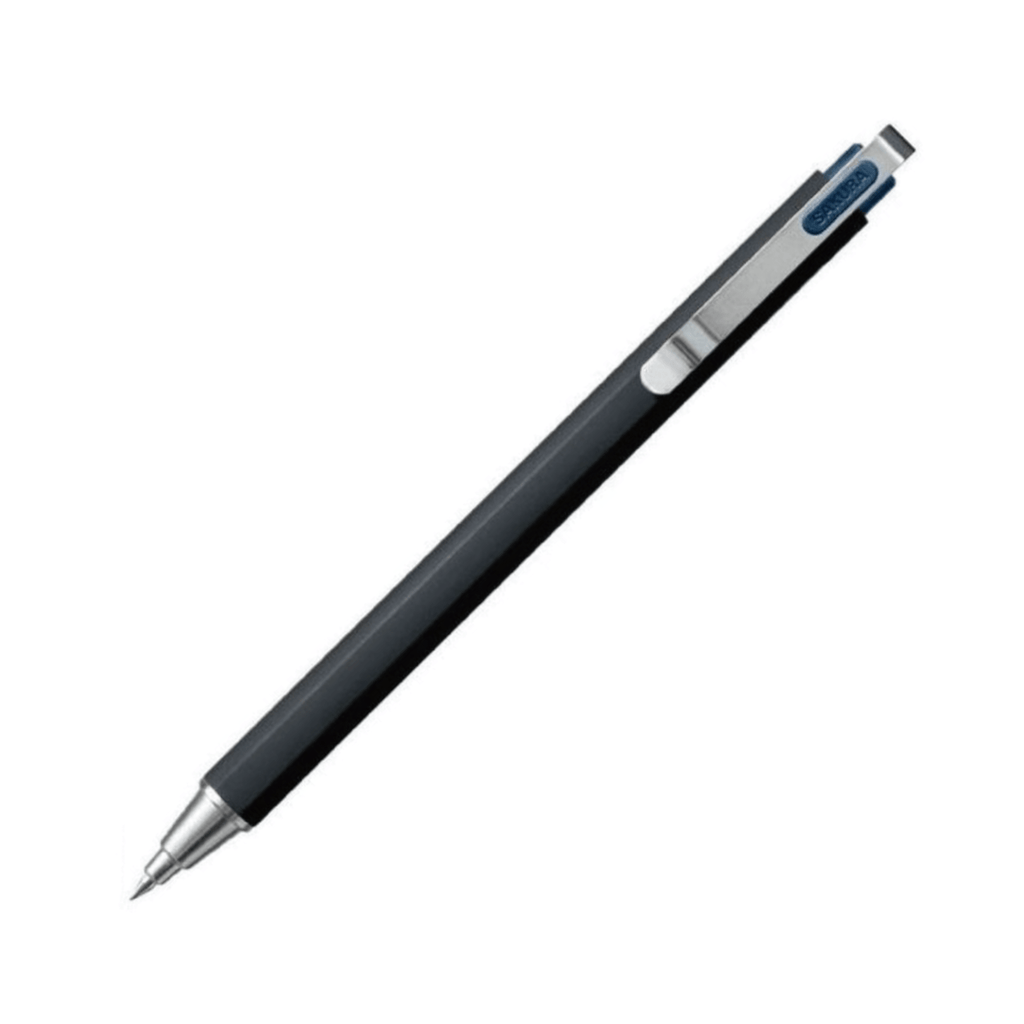 Sakura Ballsign iD PLUS Gel Pen - 0.5 mm - Black Matte / White Metal Night Black - SAKURA GBR35543 - IRO