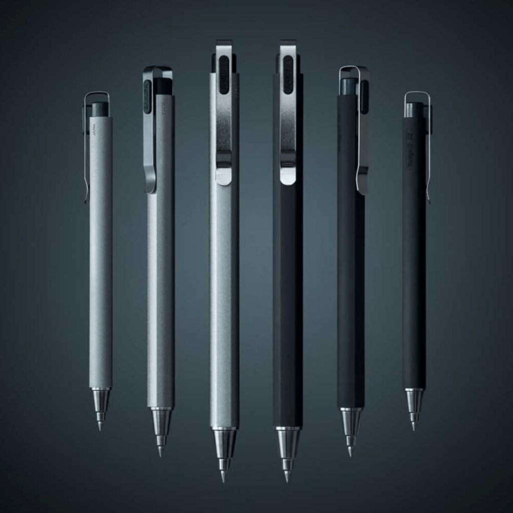 Sakura Ballsign iD PLUS Gel Pen - 0.5 mm - Black Matte / White Metal Pure Black - SAKURA GBR35549 - IRO