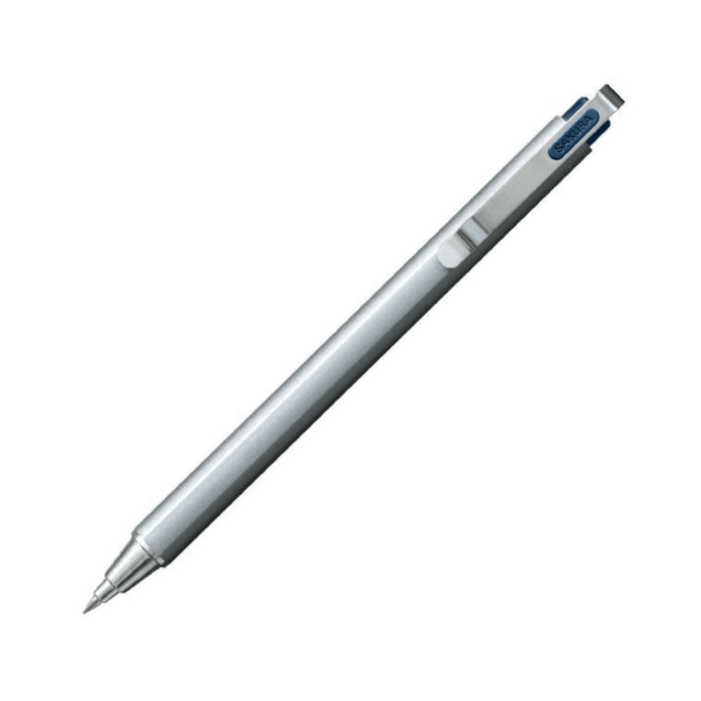 Sakura Ballsign iD PLUS Gel Pen - Silver Metal - 0.4 mm Night Black - SAKURA GBR35443 - IRO
