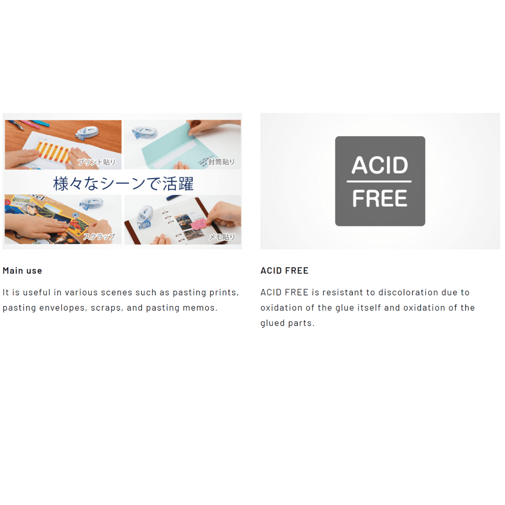 Tombow Pit Air Mini Glue Tape - 6 mm x 11 m - Refillable - TOMBOW PN - CAS - IRO