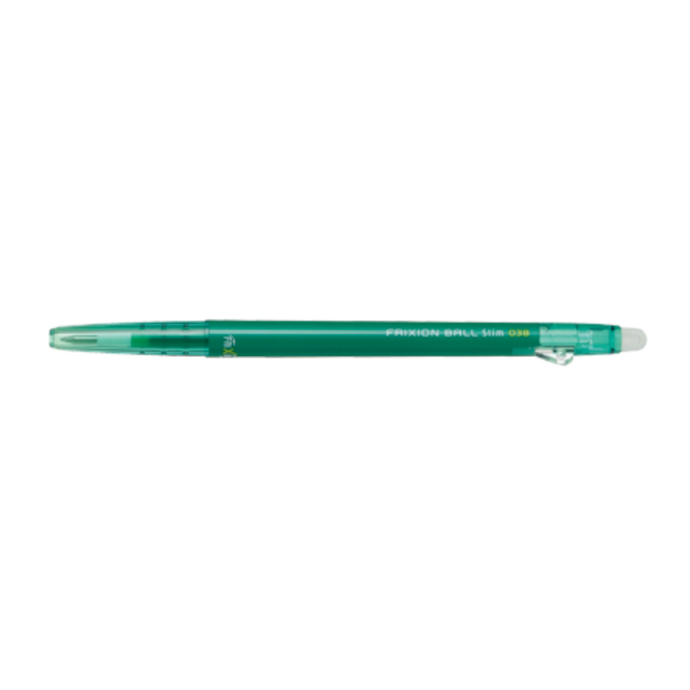 Gel Pens Pilot FriXion Ball Slim Gel Pen - 0.38 mm - 10 Color - Erasable Green PILOT LFBS-18UF-G