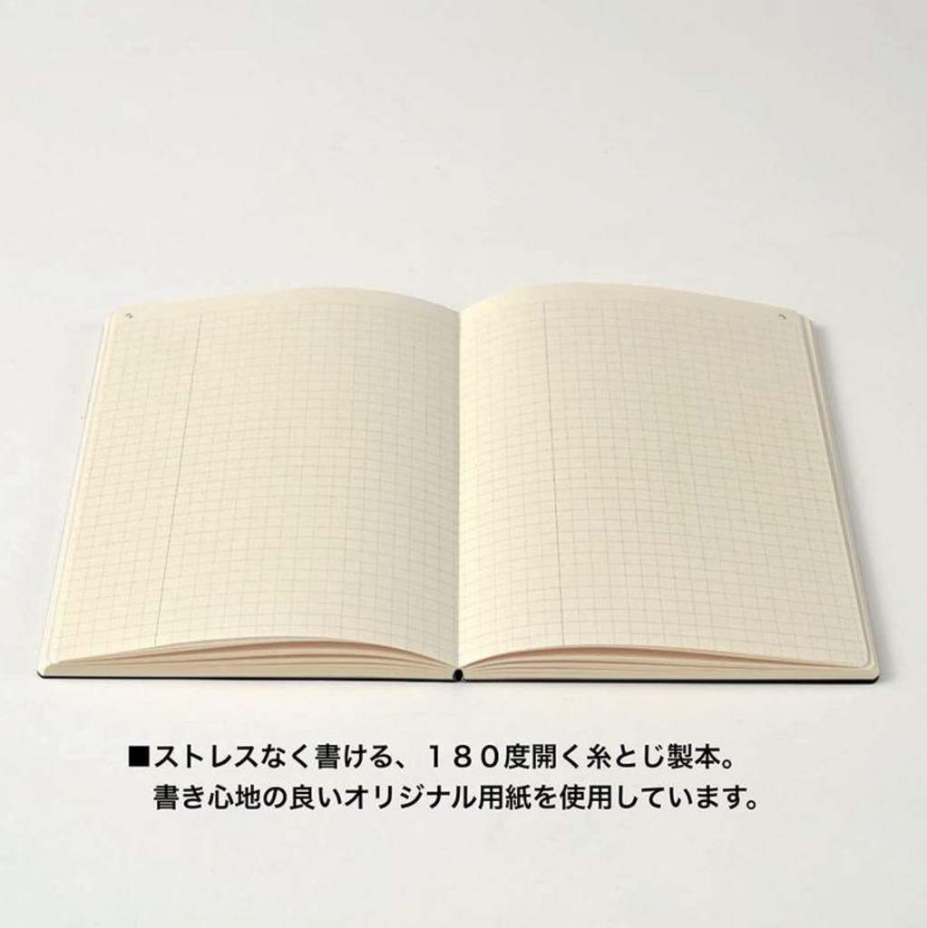 Notebooks isshoni. Index & Page Numbers Notebook - 5 mm grid - A5 - Black - 2022 Good Design Award Winner DAIGO isshoni R1745