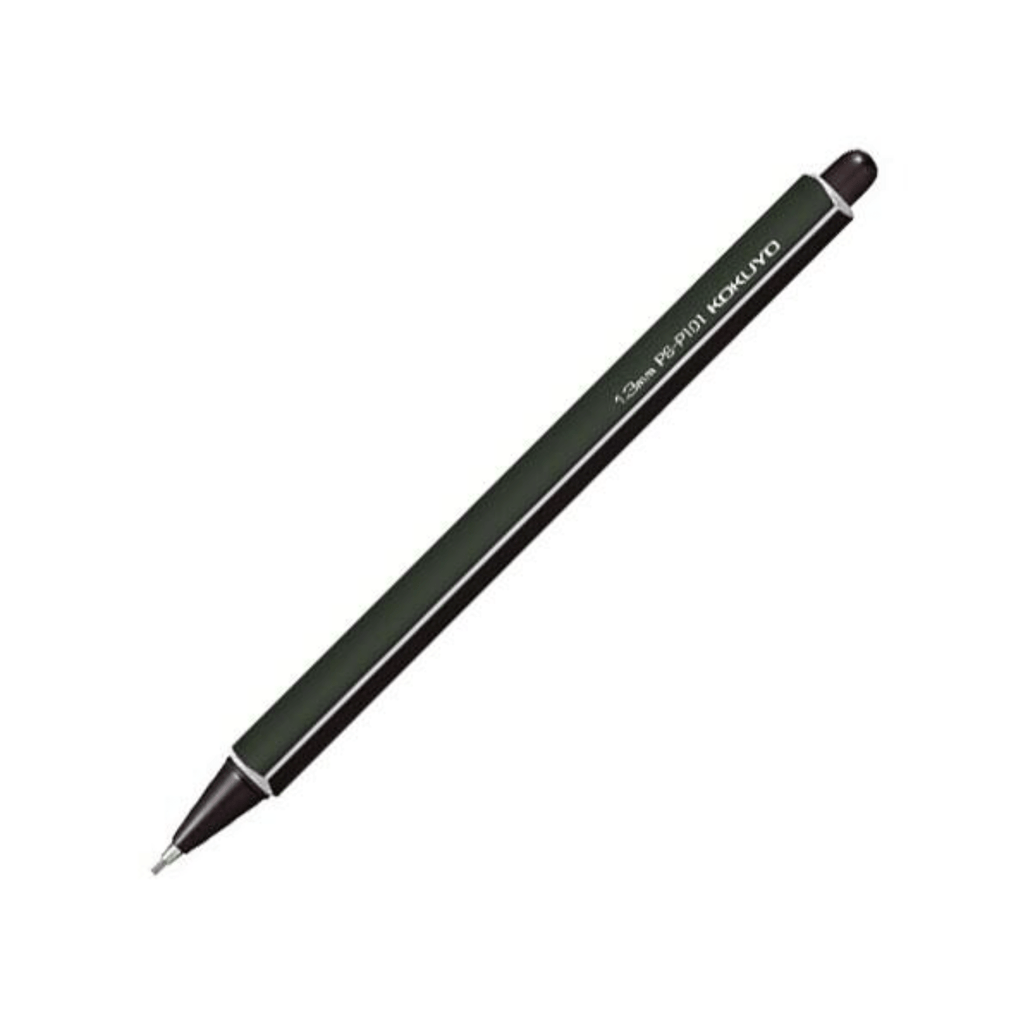 Kokuyo Enpitsu Mechanical Pencil - 1.3 mm - Retractable Dark Green - KOKUYO PS - P101DG - 1P - IRO