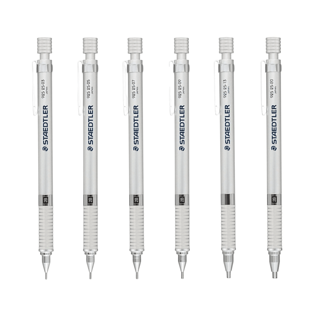 Staedtler 925 - 25 Drafting Mechanical Pencil - Silver Body - Long Life Design Award 0.3mm - STAEDTLER 92525 - 03 - IRO