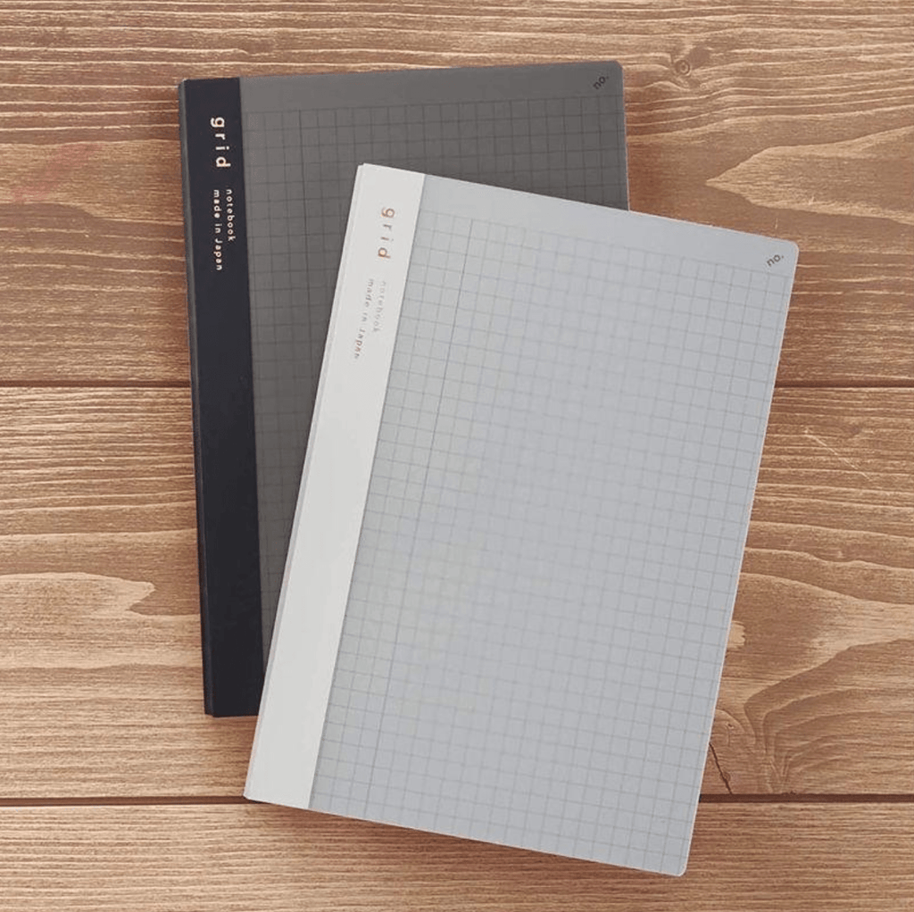 isshoni. Index & Page Numbers Notebook - 5 mm grid - A5 - Black - 2022 Good Design Award Winner - DAIGO isshoni R1745 - IRO