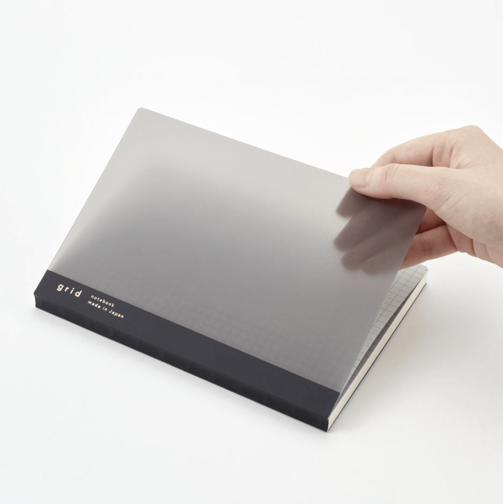 isshoni. Index & Page Numbers Notebook - 5 mm grid - A5 - Clear - 2022 Good Design Award Winner - DAIGO isshoni R1744 - IRO