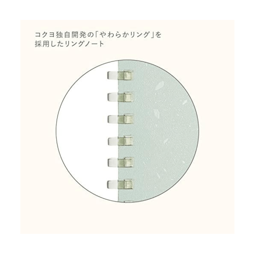 Kokuyo ME Soft Ring Notebook - 5mm Grid - A5 - 50 sheets - Toufu White - KOKUYO KME - SR931S5W - IRO