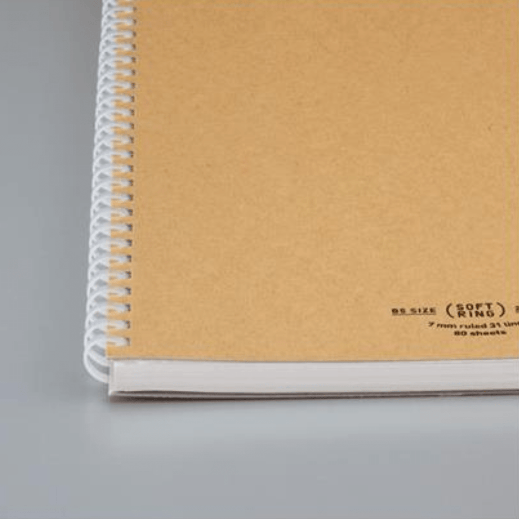 Kokuyo Soft Ring Notebook - Beige - Tear Off - 80 sheets - Slim B5 - 7 mm Lined - KOKUYO SU - SV608A - S - IRO
