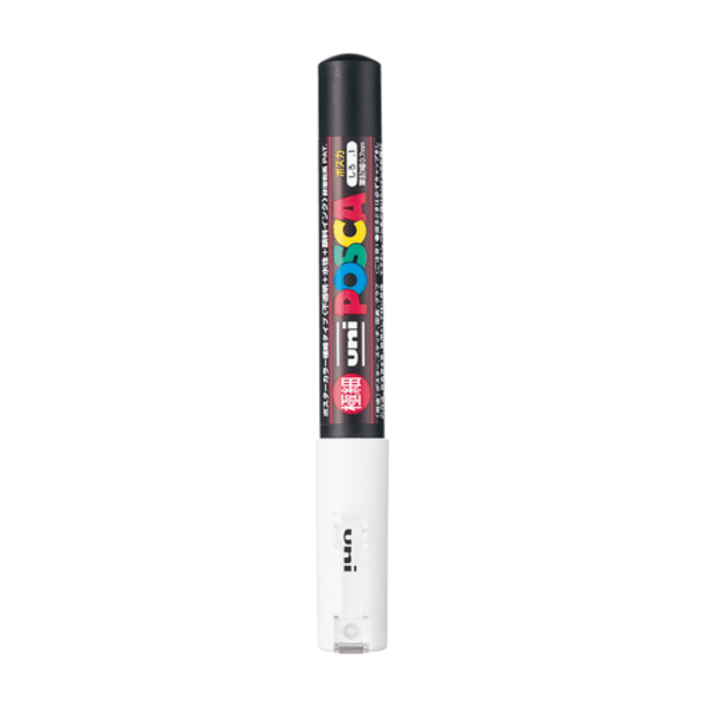 Uni Posca PC - 1M Paint Markers - Extra Fine Tip - 0.7 mm White - UNI PC1M.1 - IRO