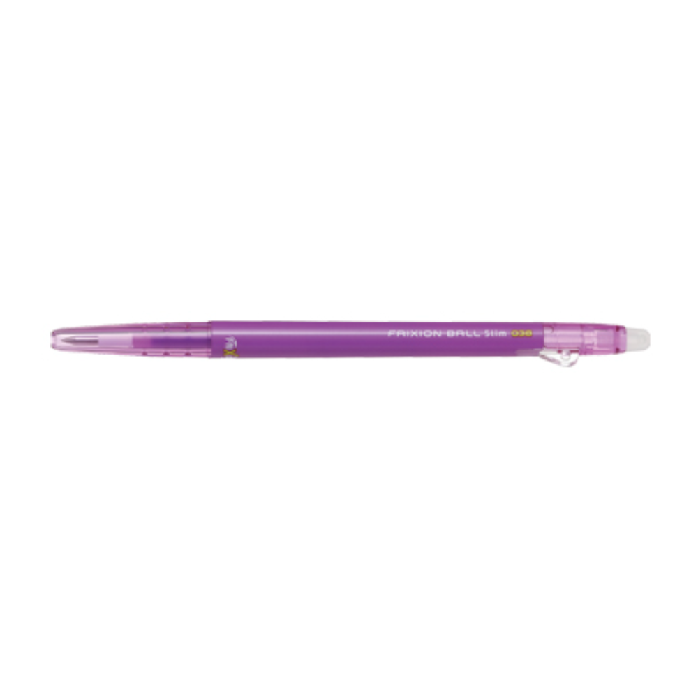 Gel Pens Pilot FriXion Ball Slim Gel Pen - 0.38 mm - 10 Color - Erasable Purple PILOT LFBS-18UF-PU