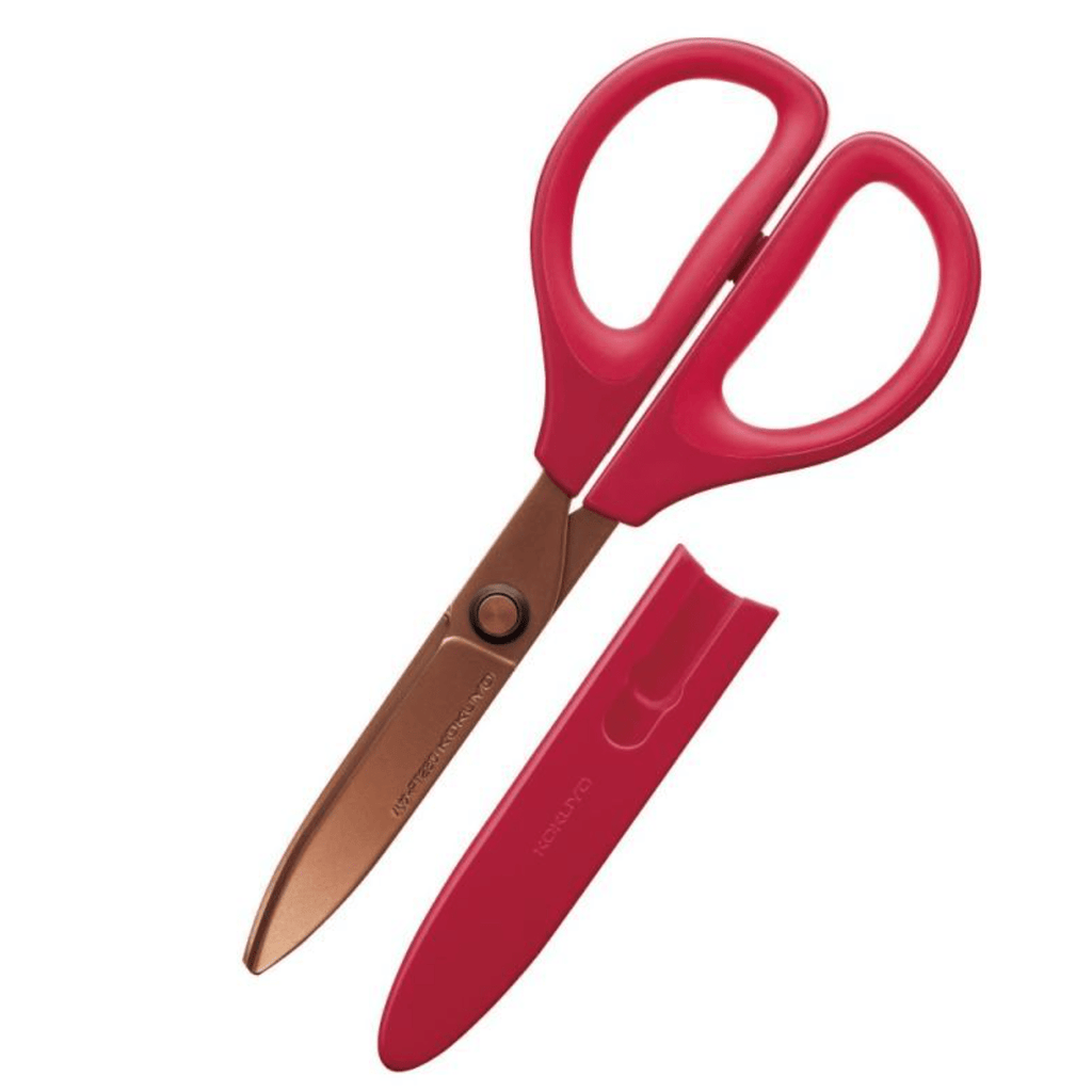 Kokuyo HASA Glueless Scissors - Titanium - Red - KOKUYO HASA - PT280R - IRO