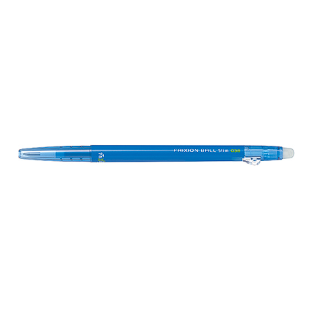 Gel Pens Pilot FriXion Ball Slim Gel Pen - 0.38 mm - 10 New Color - Erasable Sky Blue PILOT LFBS-18UF-SKL