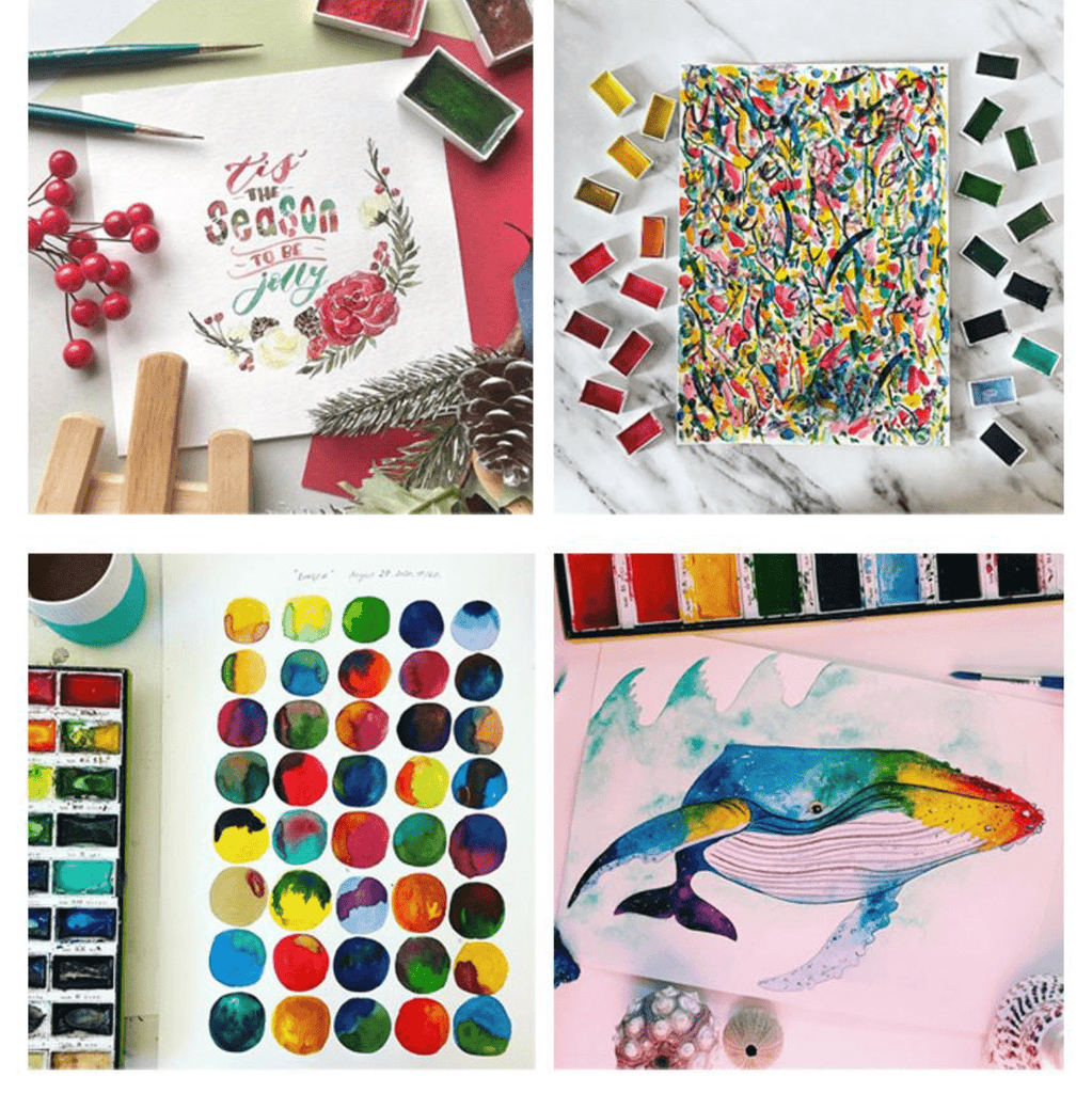 Kuretake Gansai Tambi Watercolor Palette - 24 Color Set - KURETAKE MC20/24V - IRO